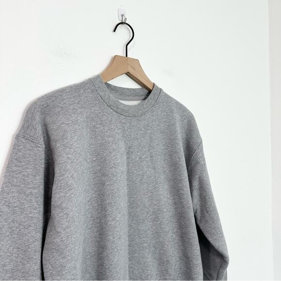 Aritzia Wilfred Free Cozy Crewneck Sweatshirt Gray Oversized Athleisure size 1 - Picture 3 of 6